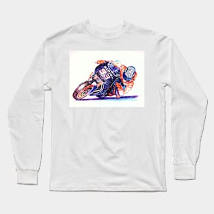 Ballpoint Sketching MotoGP Team No 93 Long Sleeve T-Shirt